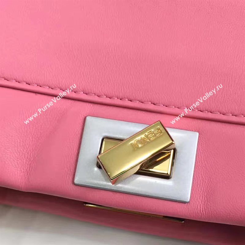 Fendi mini peekaboo red rose bag 5458