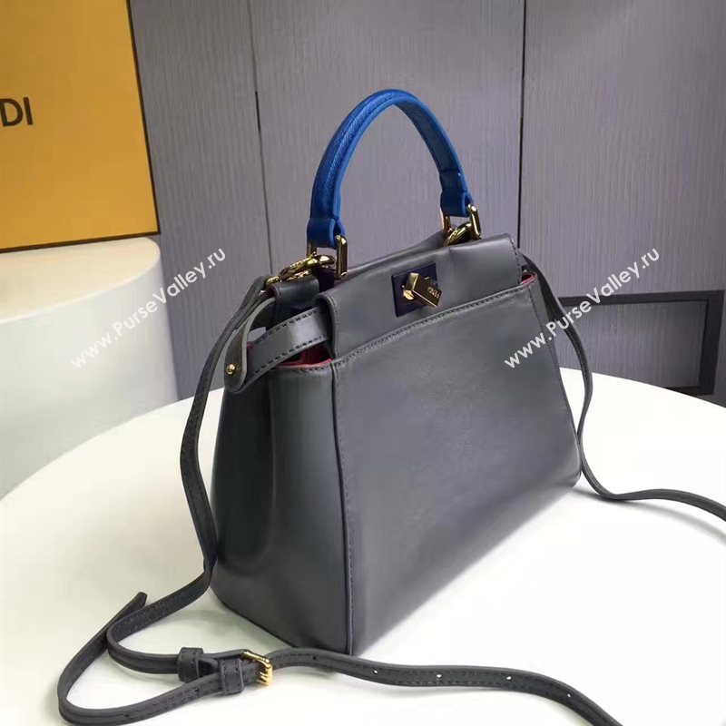 Fendi gray peekaboo mini bag 5461