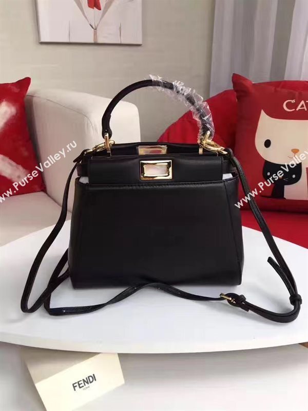 Fendi mini peekaboo black bag 5463