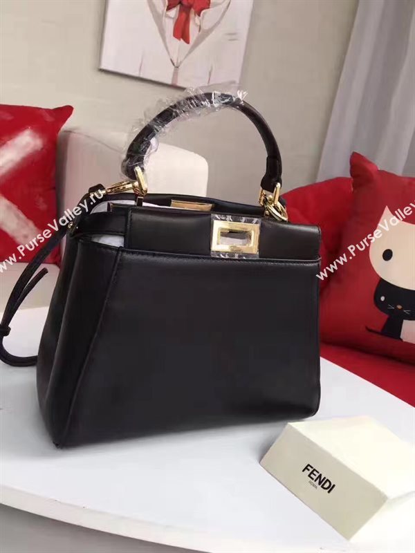 Fendi mini peekaboo black bag 5463