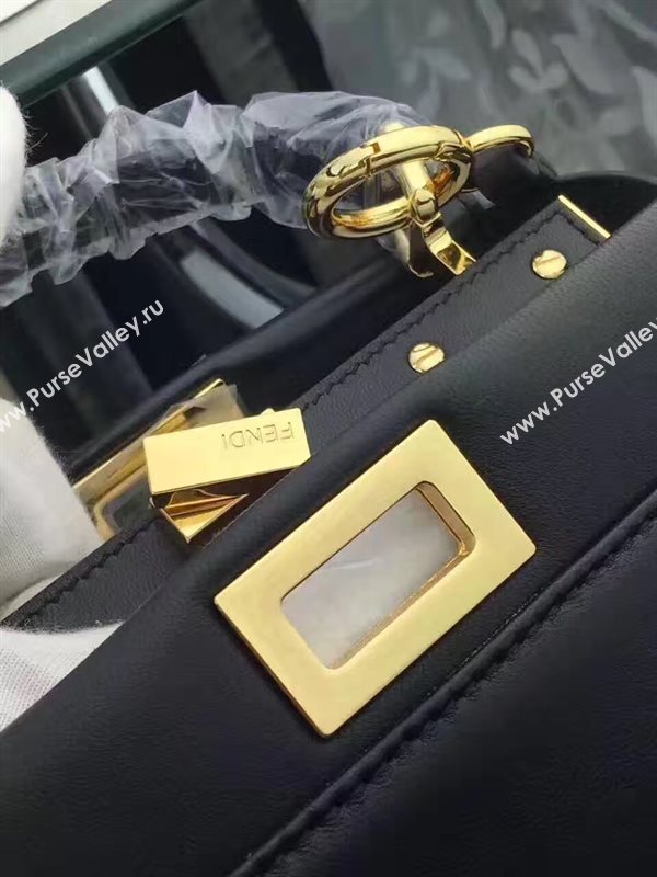 Fendi mini peekaboo black bag 5463