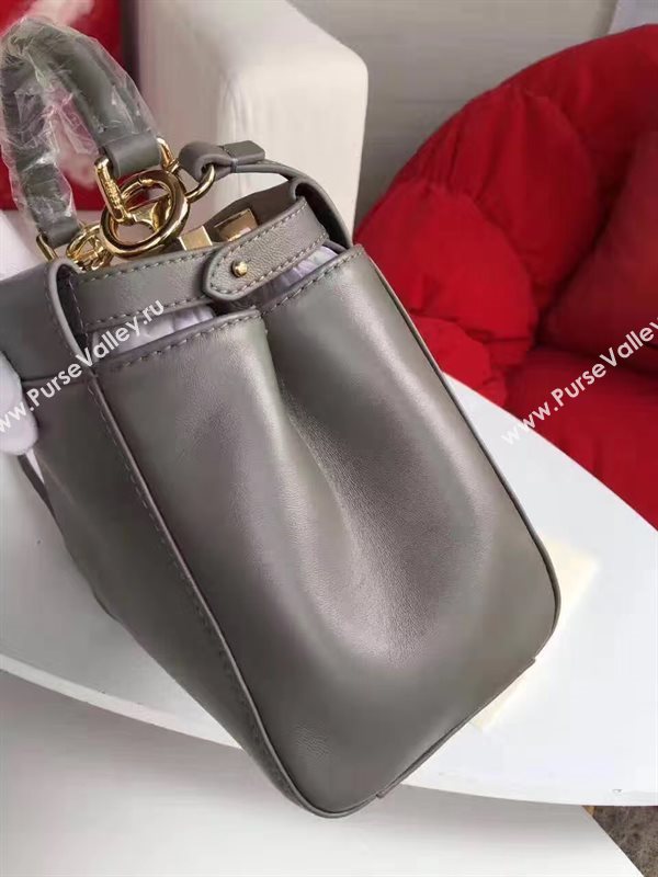 Fendi mini peekaboo gray bag 5466