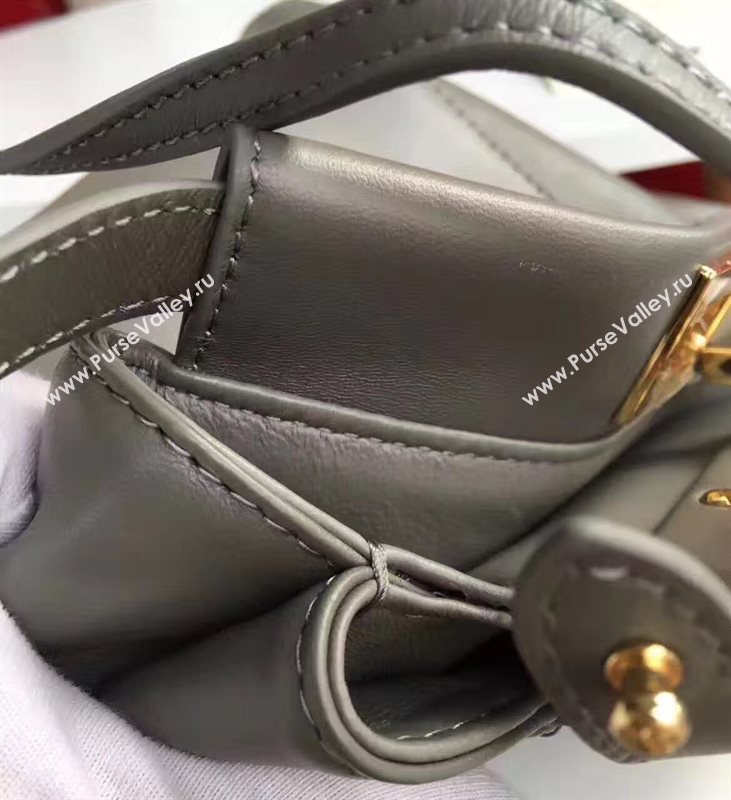 Fendi mini peekaboo gray bag 5466