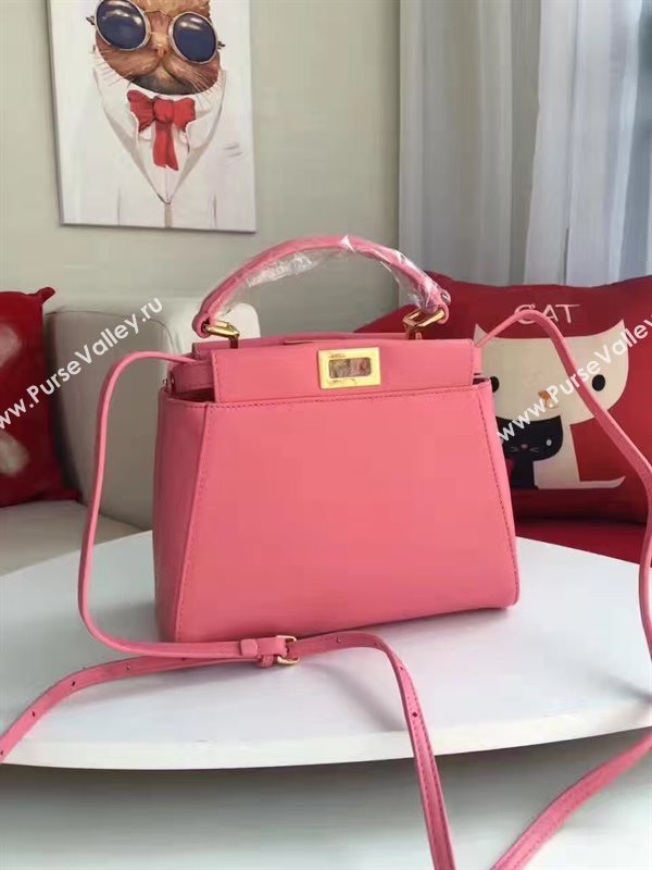 Fendi mini rose peekaboo red bag 5467