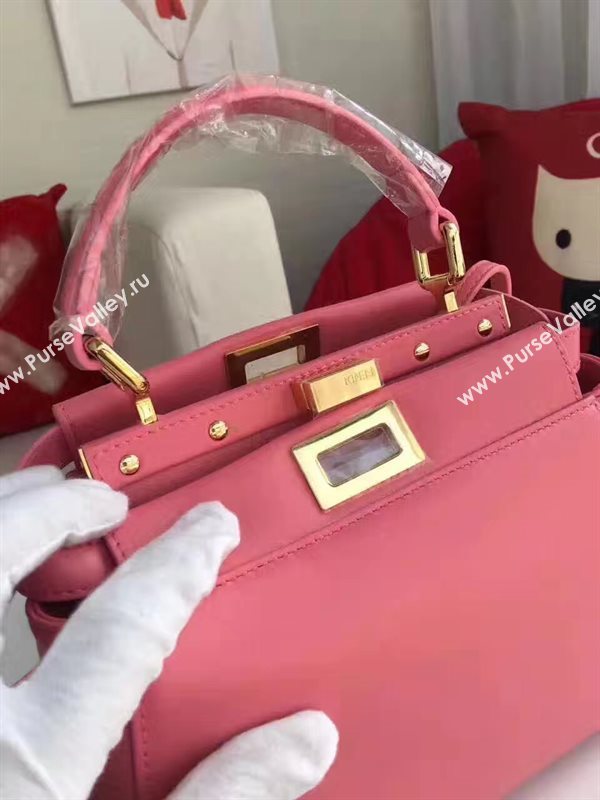 Fendi mini rose peekaboo red bag 5467