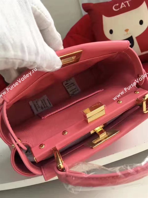 Fendi mini rose peekaboo red bag 5467