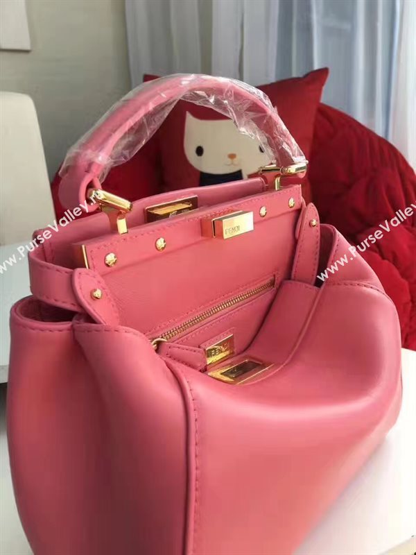 Fendi mini rose peekaboo red bag 5467