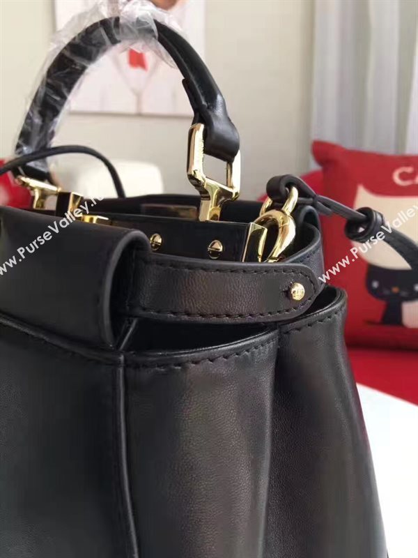 Fendi mini peekaboo black bag 5468