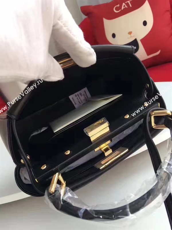 Fendi mini peekaboo black bag 5468