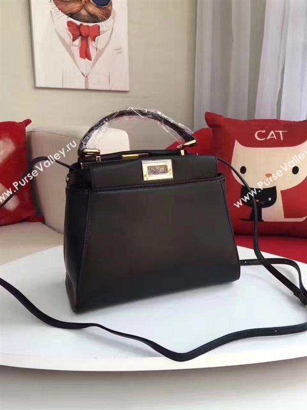 Fendi mini peekaboo black bag 5468