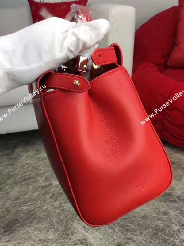 Fendi mini peekaboo red bag 5470