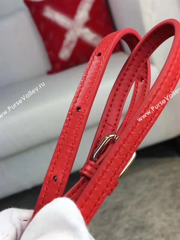 Fendi mini peekaboo red bag 5470