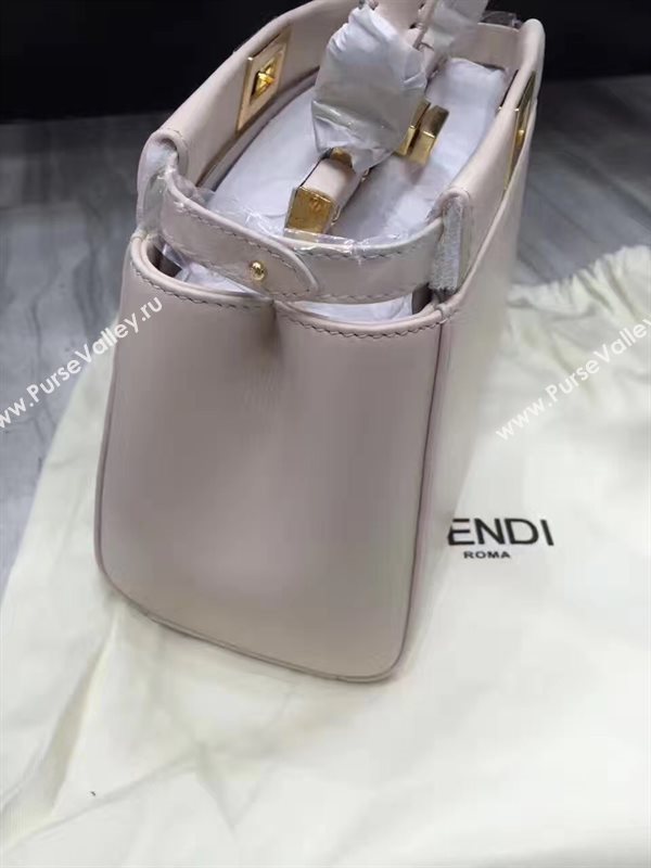 Fendi mini light peekaboo gray bag 5471