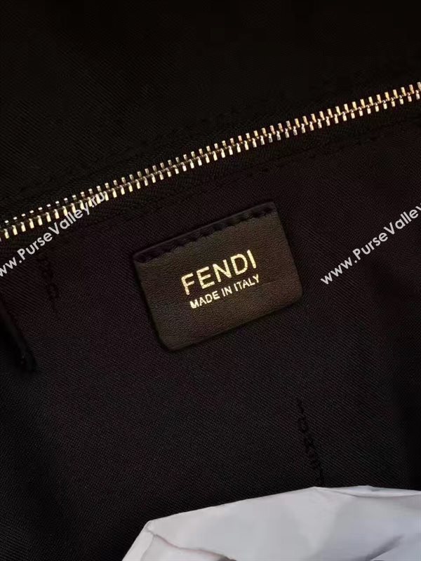 Fendi black v yellow Waterproof backpack cloth bag 5472