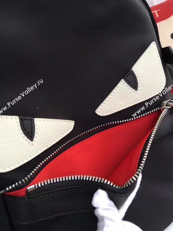 Fendi black v cream Waterproof backpack cloth bag 5473