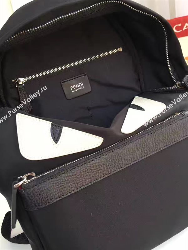 Fendi black v cream Waterproof backpack cloth bag 5473