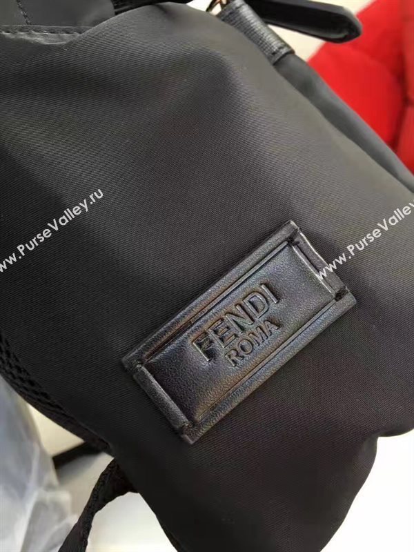 Fendi Waterproof cloth backpack black zipper v bag 5474