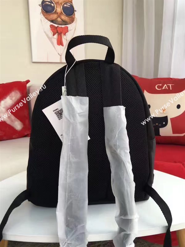 Fendi Waterproof cloth backpack black zipper v bag 5474