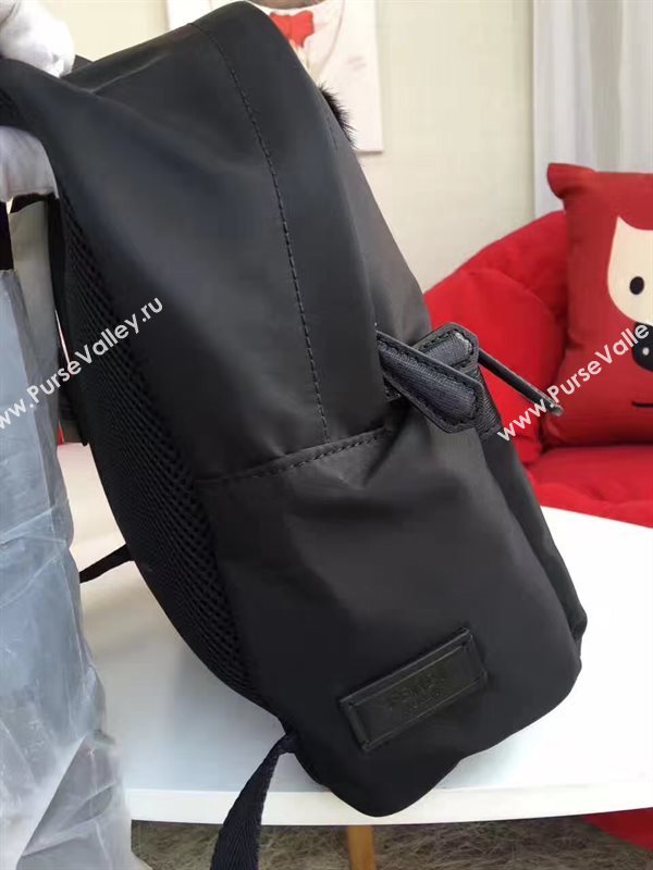 Fendi Waterproof cloth backpack black zipper v bag 5474