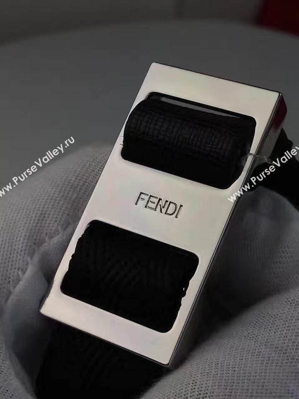 Fendi Waterproof cloth backpack cream black bag 5475