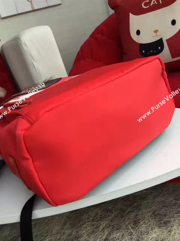 Fendi Waterproof cloth red backpack bag 5476