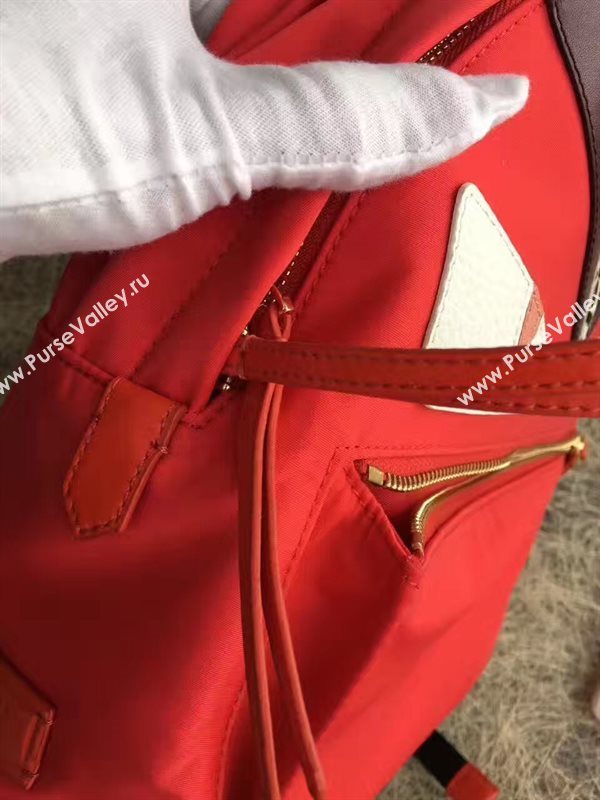 Fendi Waterproof cloth red backpack bag 5476