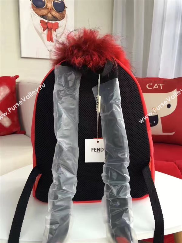 Fendi Waterproof cloth red backpack bag 5476