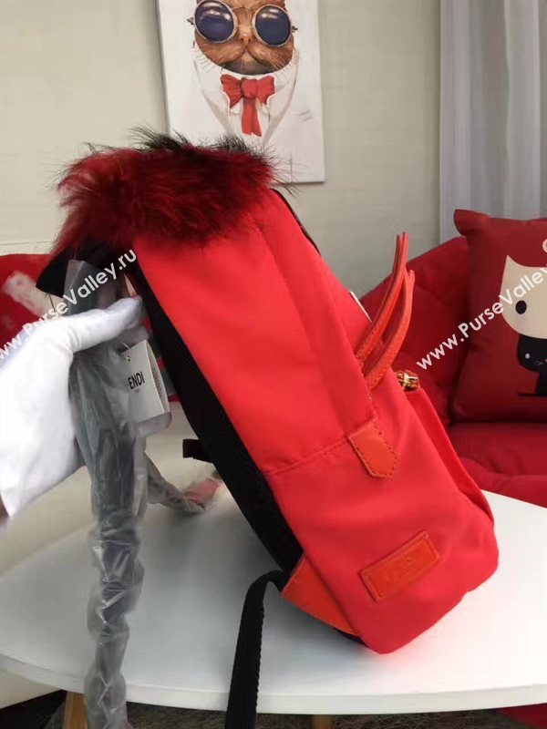 Fendi Waterproof cloth red backpack bag 5476