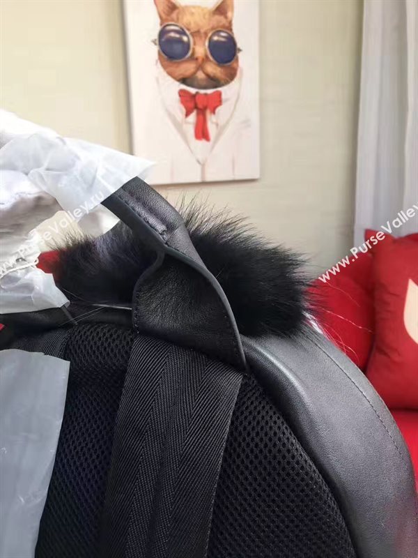 Fendi Waterproof cloth backpack red cream v bag 5478