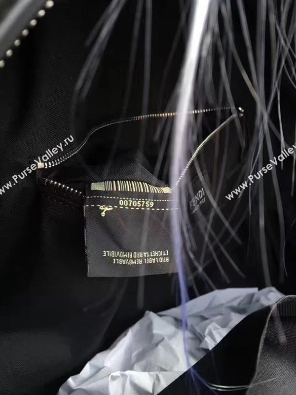 Fendi Waterproof cloth backpack red cream v bag 5478