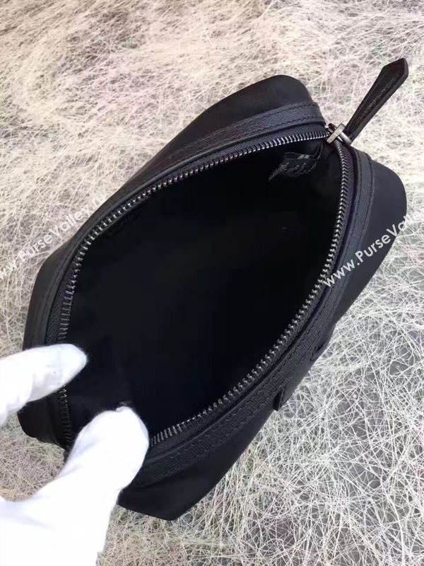 Fendi black clutch yellow bag 5482