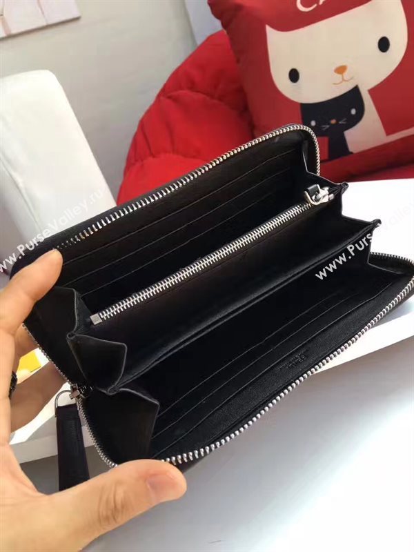 Fendi black wallet gray bag 5483