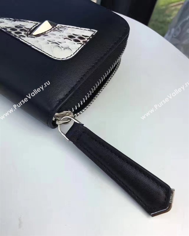Fendi black wallet gray bag 5483