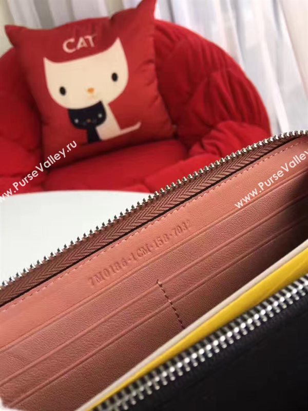 Fendi wallet gray pink bag 5484