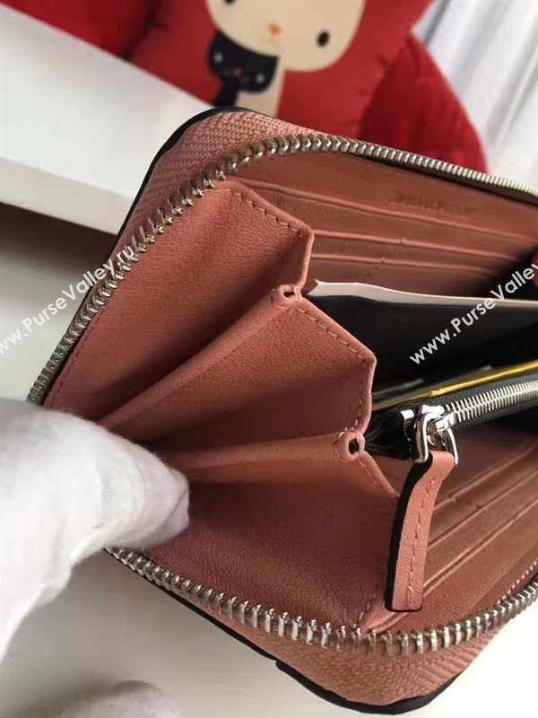 Fendi wallet gray pink bag 5484