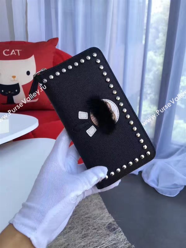 Fendi wallet black stud v bag 5485