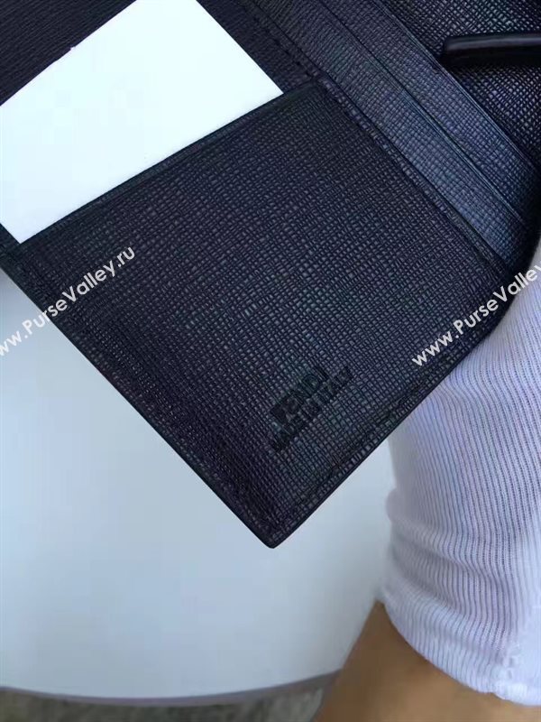 Fendi 2 fold wallet black bag 5486