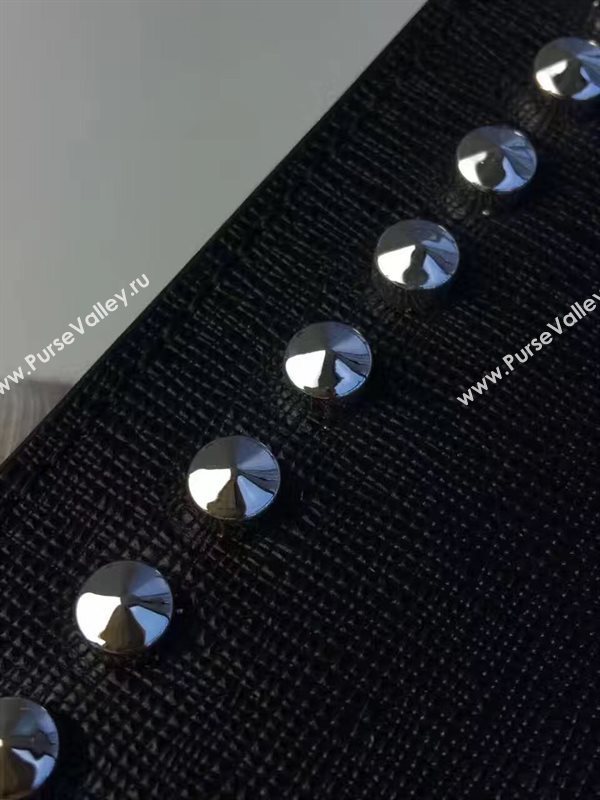 Fendi 2 fold wallet black bag 5486