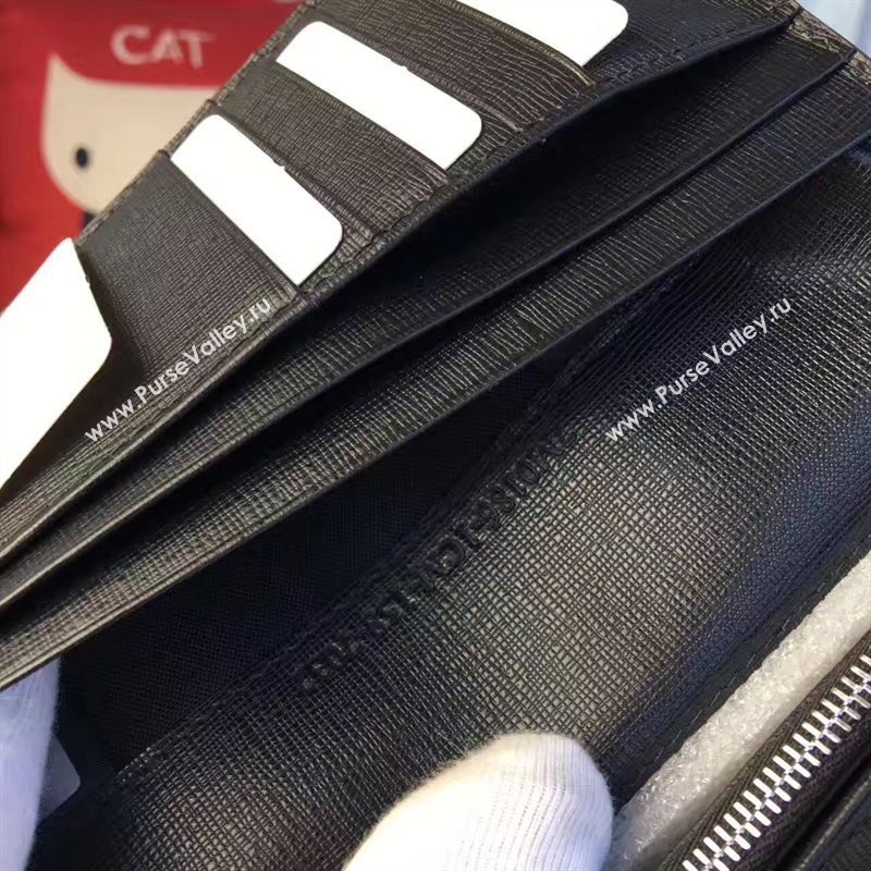 Fendi 2 fold wallet black bag 5486