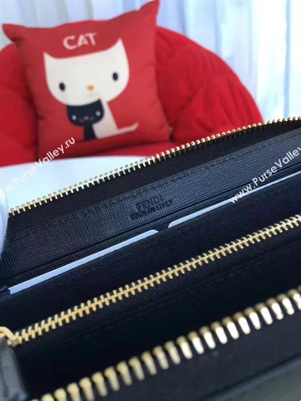 Fendi tri-black wallet bag 5487