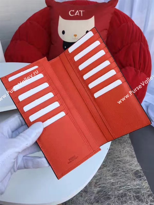 Fendi wallet black red v bag 5488