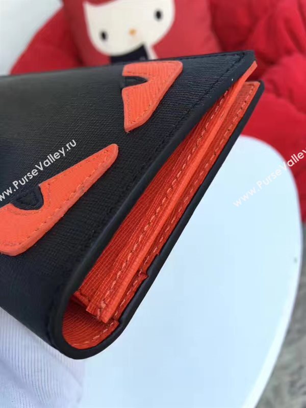 Fendi wallet black red v bag 5488