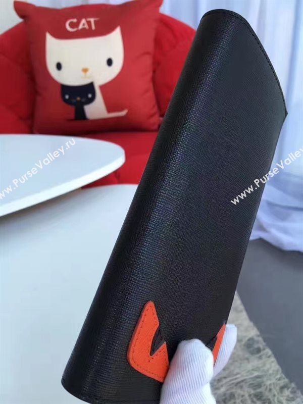 Fendi wallet black red v bag 5488