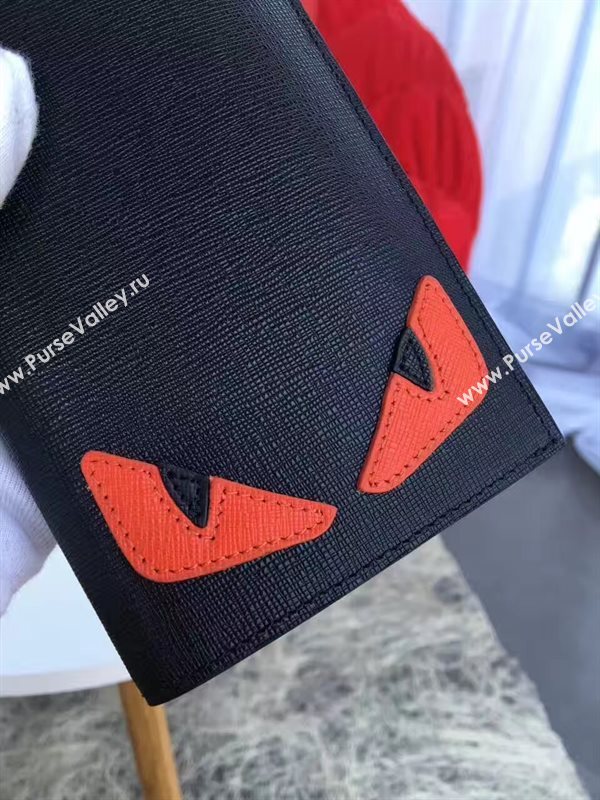 Fendi wallet black red v bag 5488