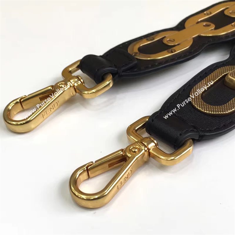 Fendi strap you v black gold 5493