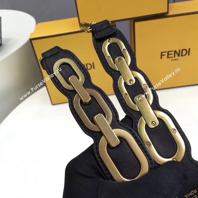 Fendi strap you v black gold 5493