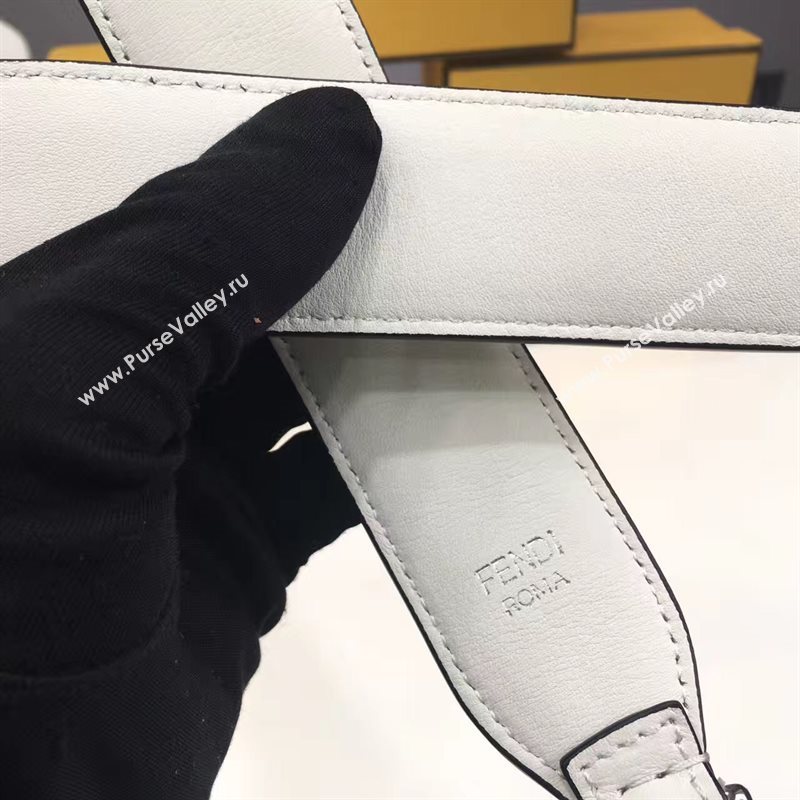 Fendi strap you cream silver v hardware 5498