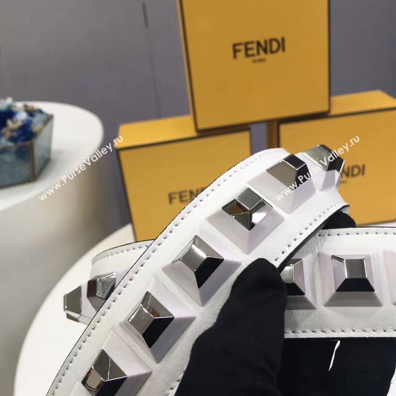 Fendi strap you cream silver v hardware 5498