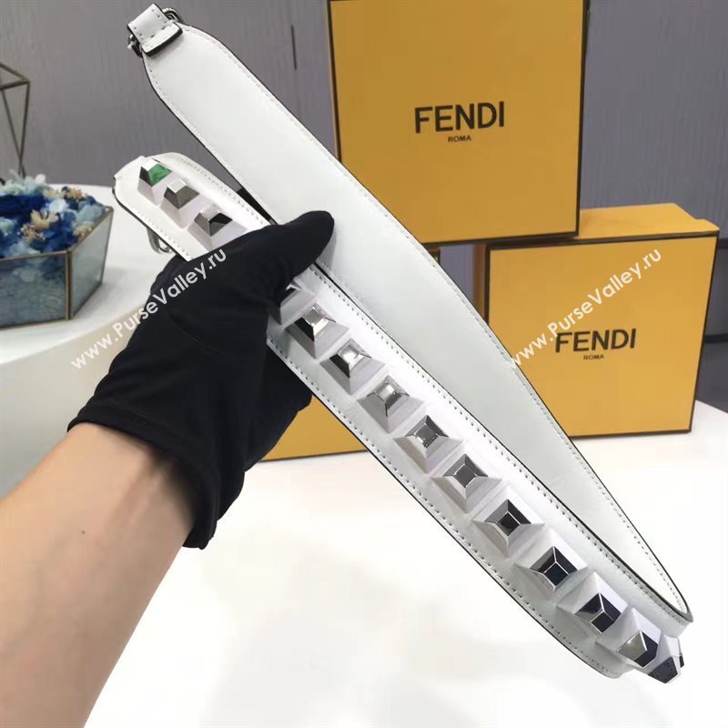 Fendi strap you cream silver v hardware 5498