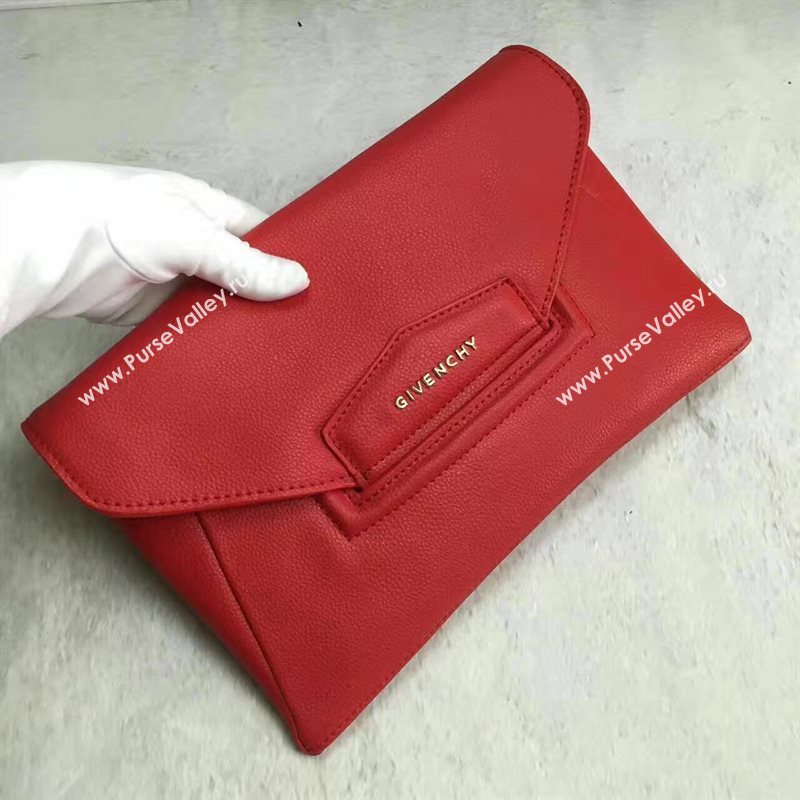 Givenchy large clutch red bag 5431